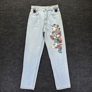 Vintage Y2K Disney Mickey Unlimted Jeans Womens 7 Graphic Print Jerry Leigh